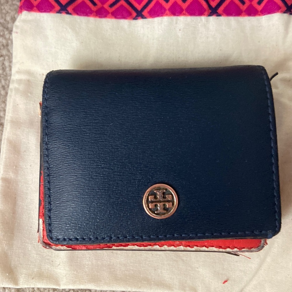 Vintage Tory Burch Wallet with Garment bag - needs some love